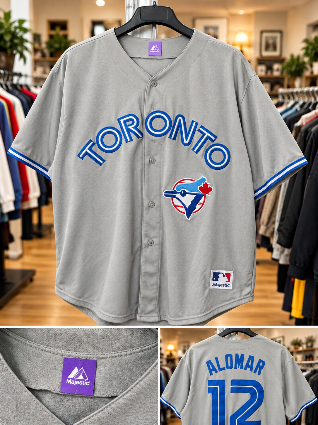 Toronto Blue Jays Roberto Alomar #12 Jersey – Approx. 4XL