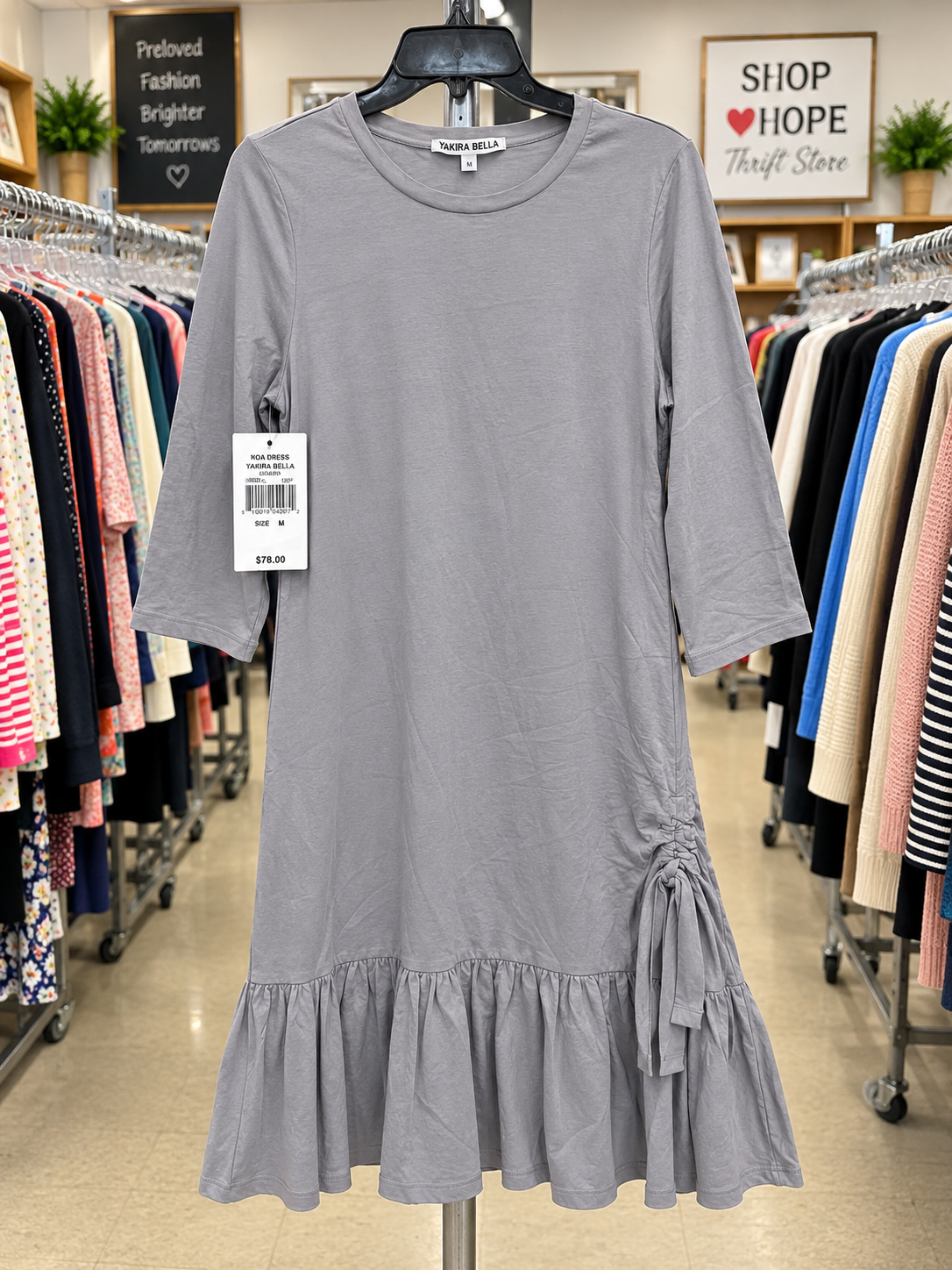 Yakira Bella Noa Dress – Grey – Size M