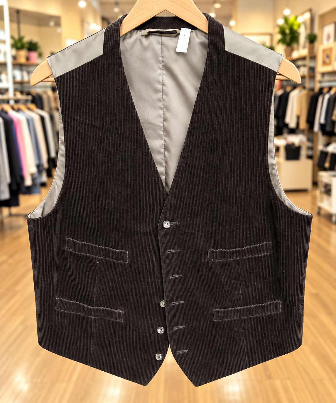 Brown Corduroy Vest