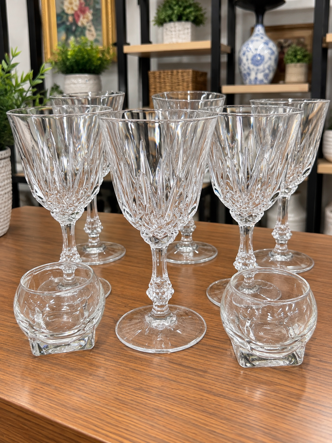 Elegant Cut Crystal Glassware