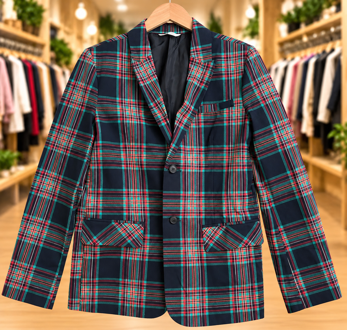 Cat & Jack Plaid Blazer — Size 16