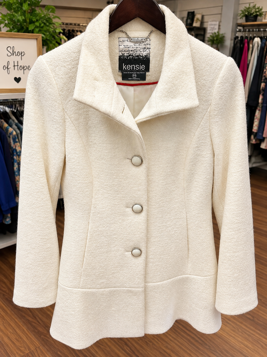 Kensie Cream Peacoat