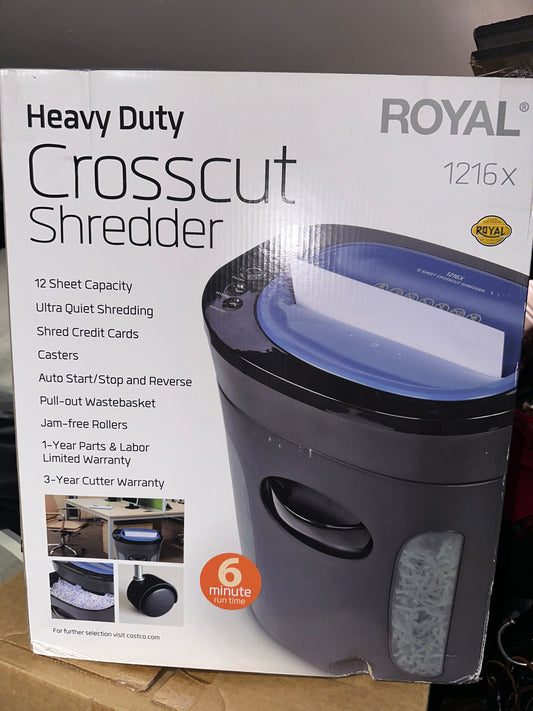 Royal Heavy Duty Crosscut Shredder 1216X