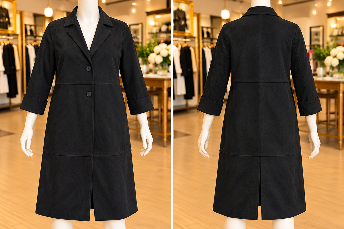 House of Harlow 1960 Black Long Coat - Size XL