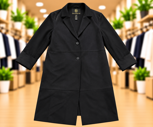 House of Harlow 1960 Black Long Coat - Size XL