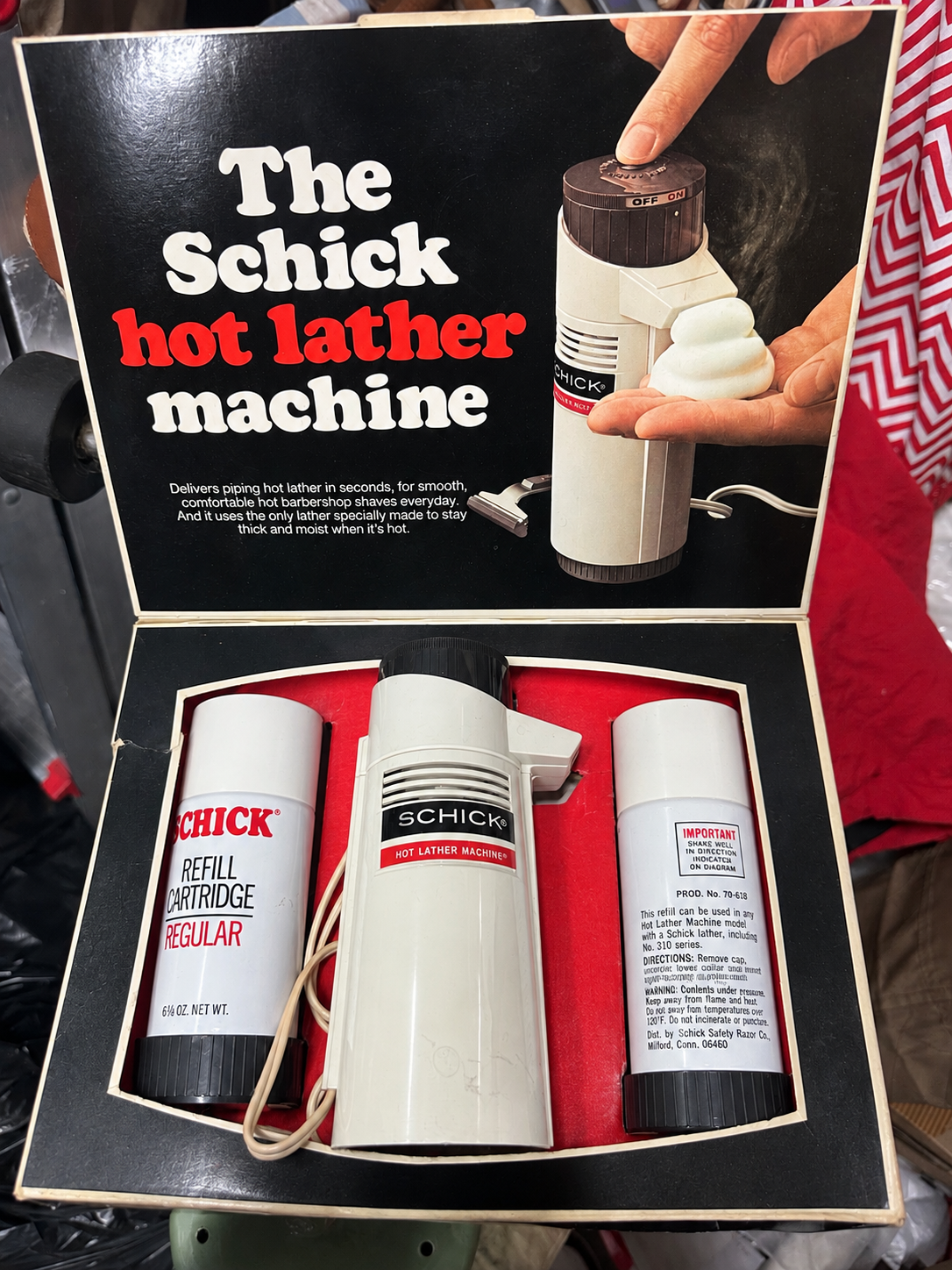 Vintage Schick Hot Lather Machine – Original Box