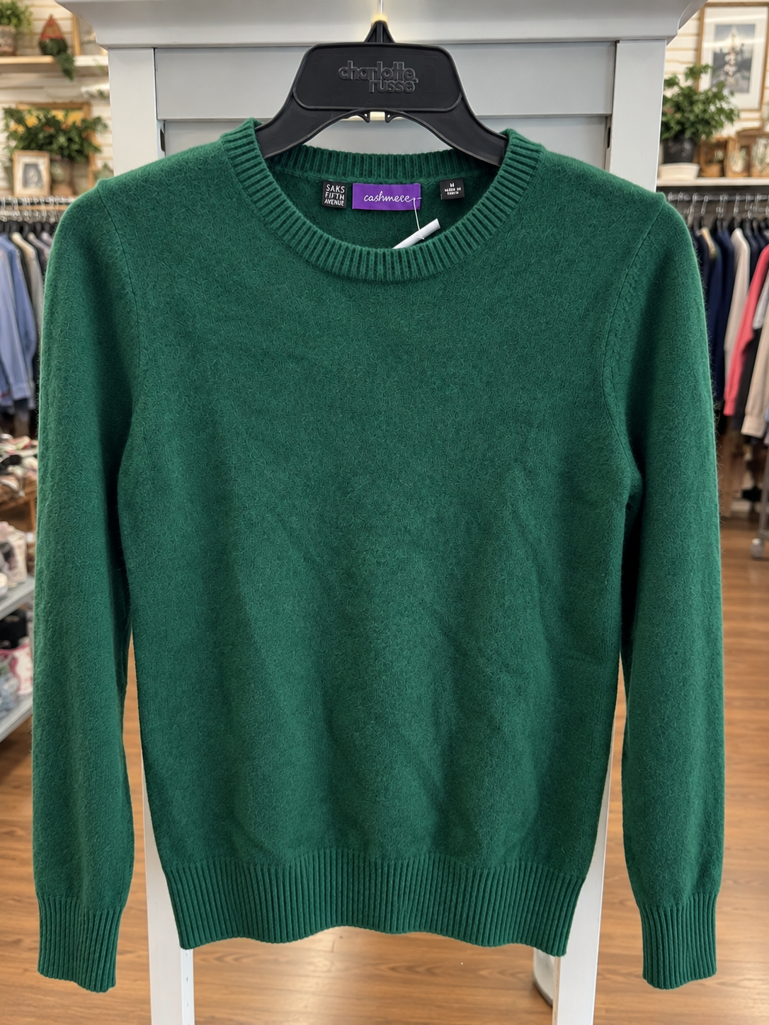 Saks Fifth Avenue Cashmere Sweater – Green